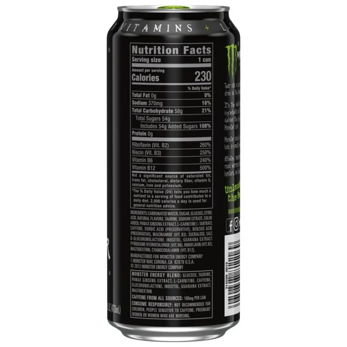 Energy Drink Monster Green