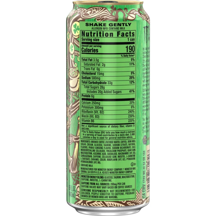 Energy Drink Monster Java Irish Cream