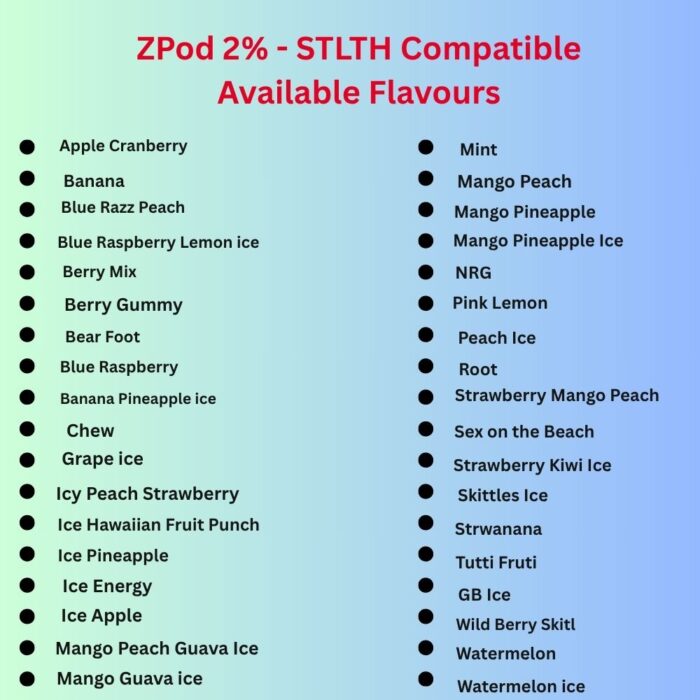 Z PODS 2% - STLTH COMPATIBLE