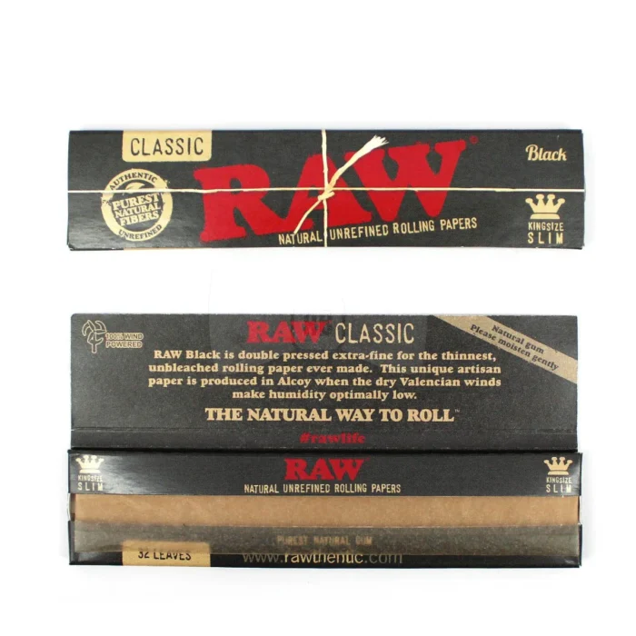RAW Black King Size Rolling Papers