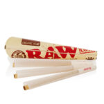 RAW Organic Hemp Cones King Size, pre-rolled with RAW-Tip
