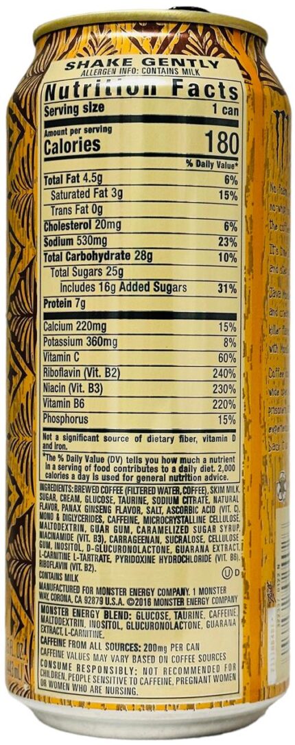 Energy Drink Monster Java Salted Caramel