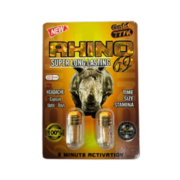 New Rhino 69 Gold 777K Pills for Men - Image 1