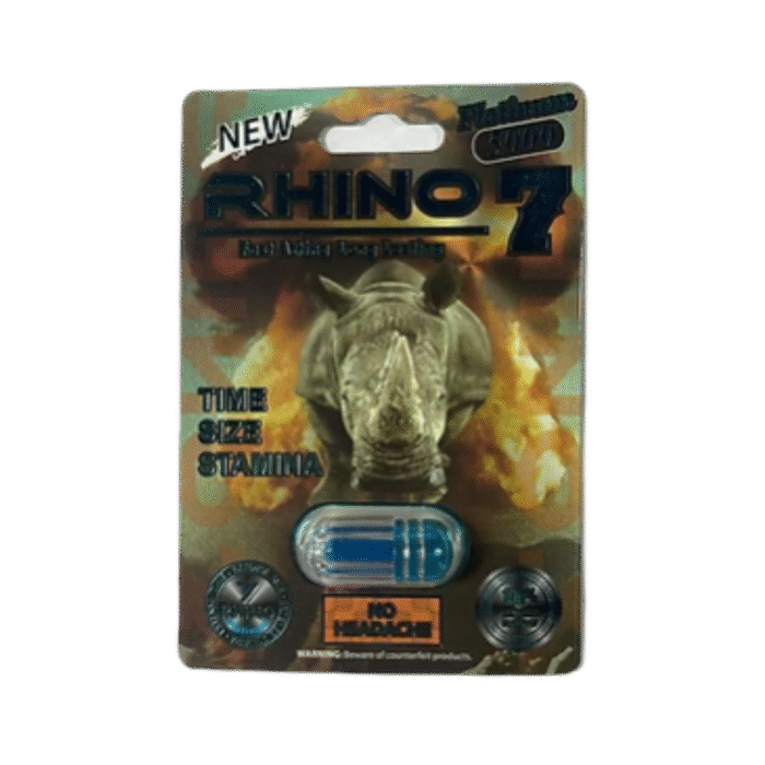 New Rhino 7 Platinum 5K Pills for Men - Sexual Wellness - Image 1