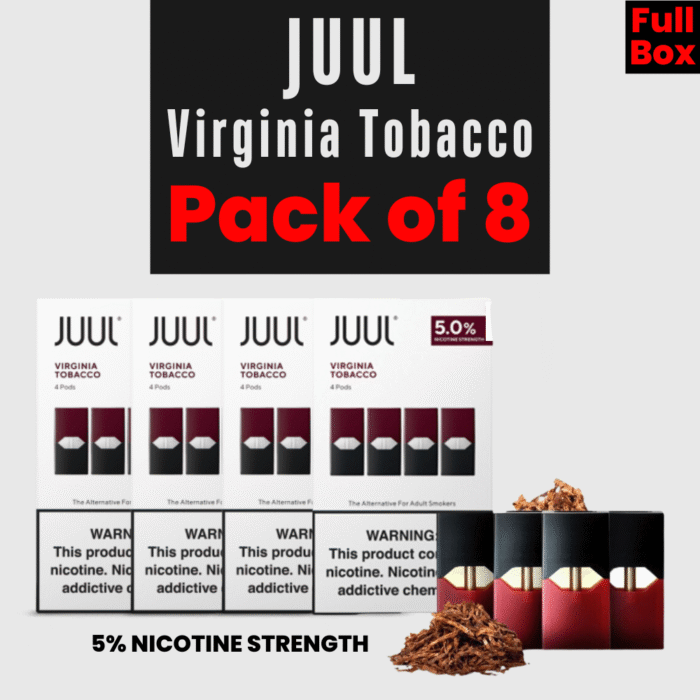 Juul Virginia Tobacco 5% - Pack of 8 - Image 1