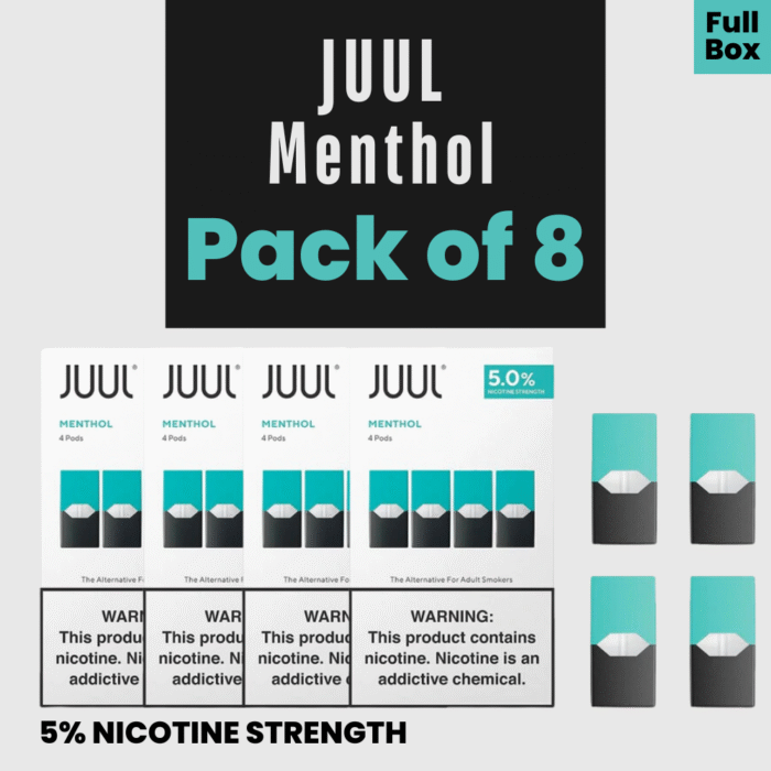 Juul Menthol 5% - Pack of 8 - Image 1