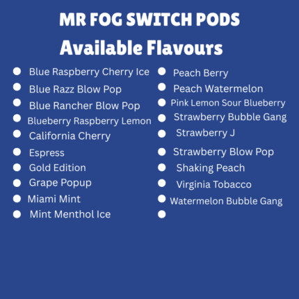 MR FOG SWITCH PODS 45K PUFFS