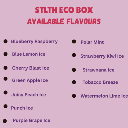 STLTH Eco Box Disposable Vapes - All Flavours)
