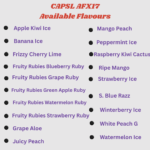 CAPSL AFX17 - Available Flavours